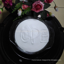 good quality of virgin Chemical rew material Chlorinated Polyethylene white powder pipe CPE